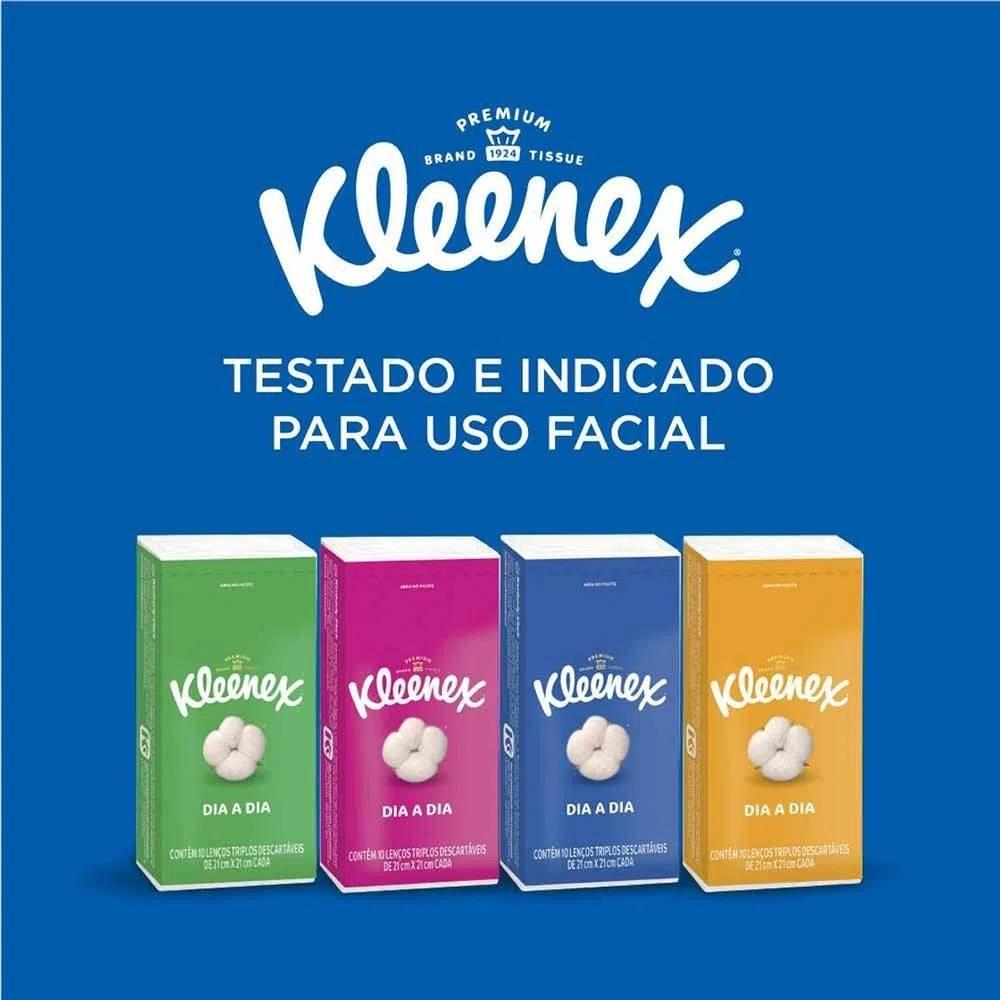 Lenço De Papel Kleenex Dia A Dia Leve 4 Pague 3 Com 10 Lenços Cada - 2