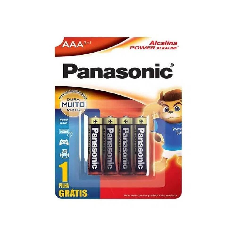 Pilha Alcalina Panasonic Aaa Com 4 Unidades - 1