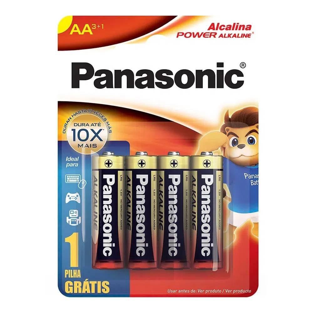Pilha Alcalina Panasonic Aa Com 4 Unidades - 1