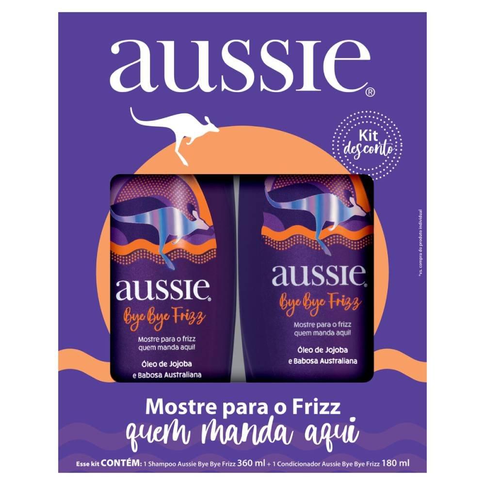 Kit Aussie Bye Bye Frizz Shampoo 360ml + Condicionador 180ml - 1