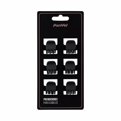 Piranhas Para Cabelo Panvel Acessórios Pretas Tamanho Pp Com 6 Unidades