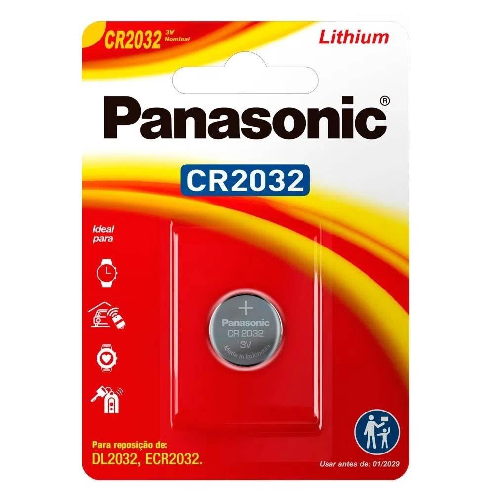 Pilha Alcalina 3v Moeda Panasonic Cr2032 1 Unidade - 1
