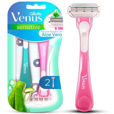Aparelho De Depilação Descartável Gillette Venus Extra Suave Sensitive, 2 Unidades
