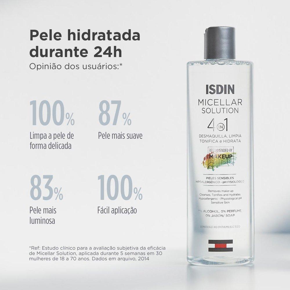 Água Micelar Isdin 4 Em 1 Micellar Solution 400ml - 3