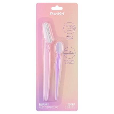 Kit Lâminas (navalhas) Para Depilação Facial E Sobrancelha Panvel - 2 Unidades
