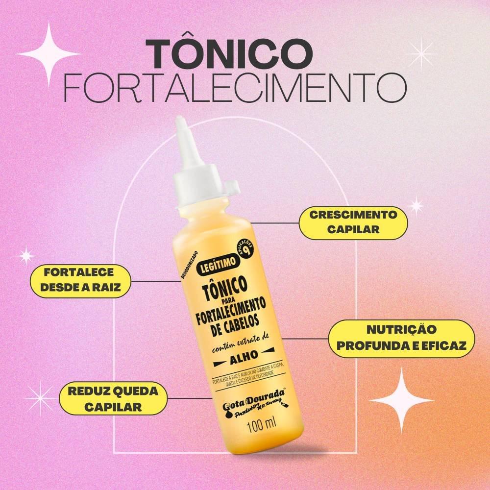 Tônico Capilar Gota Dourada Fortalecimento 100ml - 2