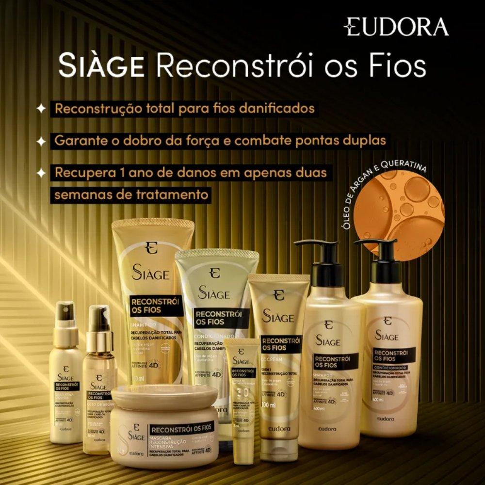 Shampoo Siàge Reconstrói Os Fios 400ml - 3