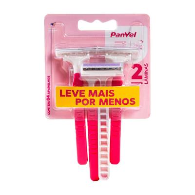 Aparelho Depilatório Descartável 2 Lâminas Panvel Essencial Leve 4 Pague 3