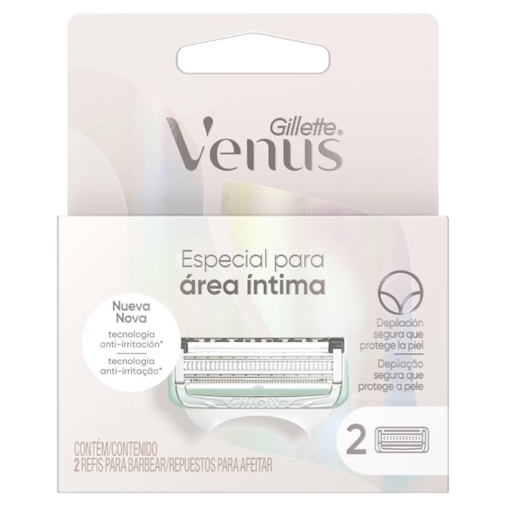 Carga Para Aparelho Depilatório Gillette Venus Íntima Com 2 Unidades - 1