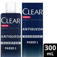 Shampoo Clear Men Derma Solution Antiqueda Com 300ml - 1