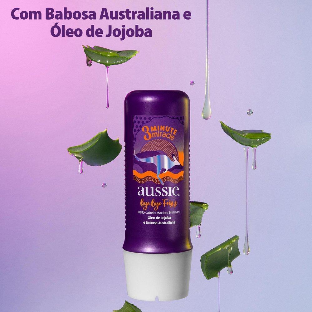 Tratamento Aussie Bye Bye Frizz 3 Minute Miracle Maciez E Brilho 236ml - 2