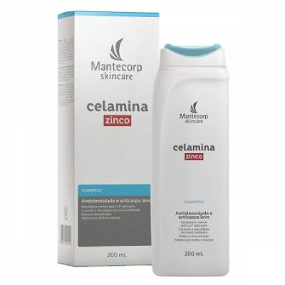 Shampoo Antioleosidade E Anticaspa Celamina Zinco 200ml