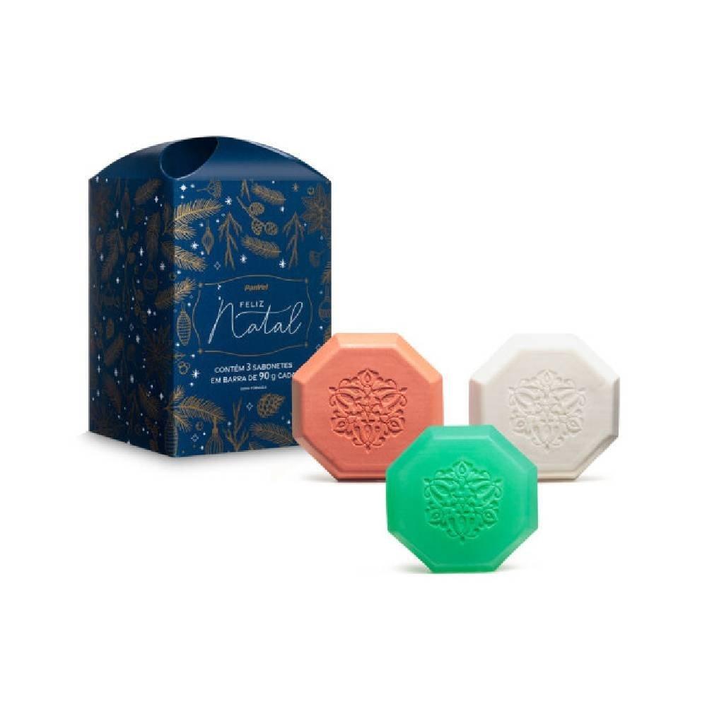 Kit Sabonete Em Barra Panvel Feliz Natal Com 3 Unidades 90g Cada - 3