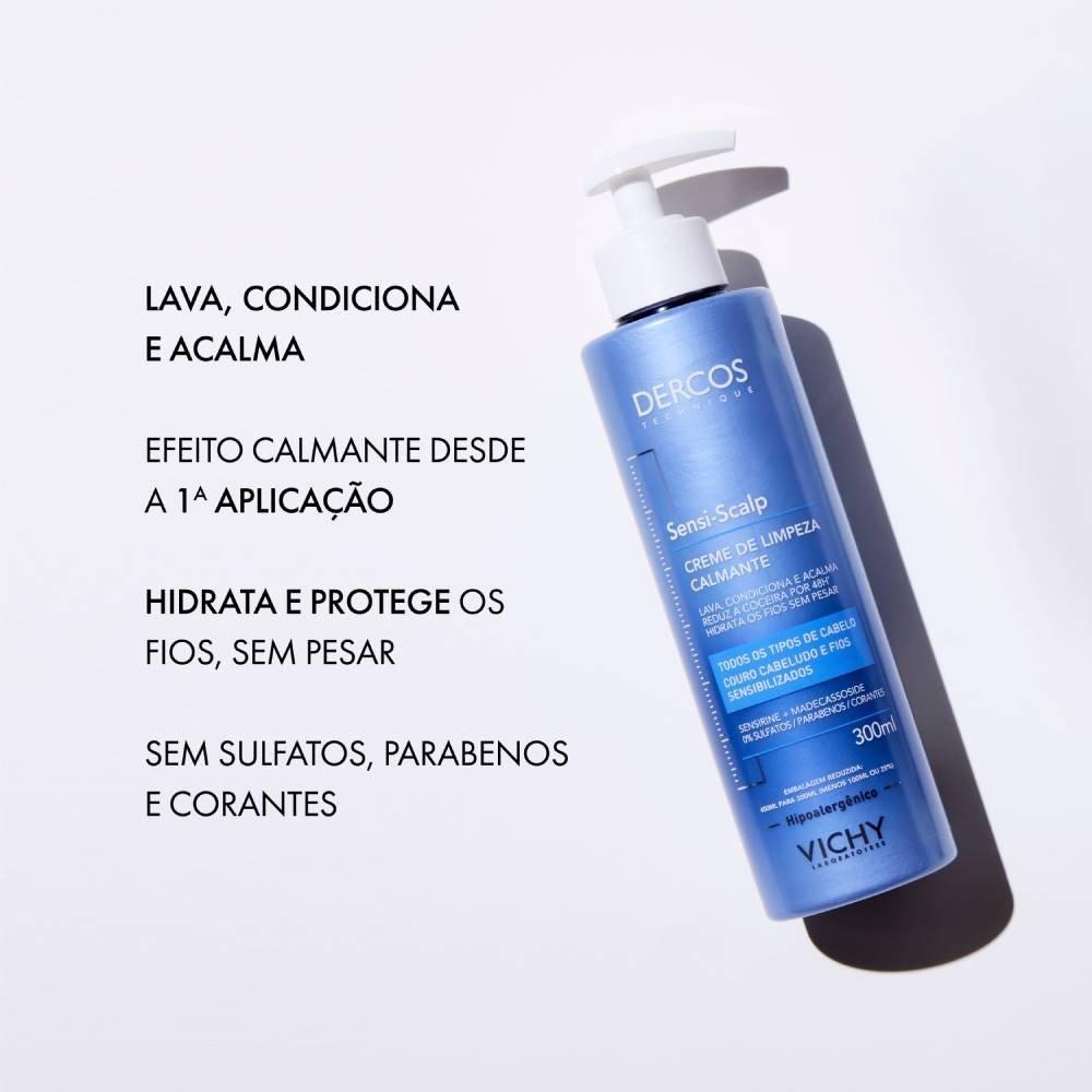 Creme De Limpeza Capilar Vichy Dercos Sensi Scalp 300ml - 3