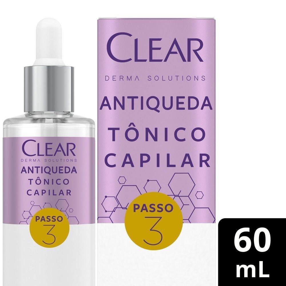 Tônico Capilar Clear Women Derma Solution Antiqueda Com 60ml - 1