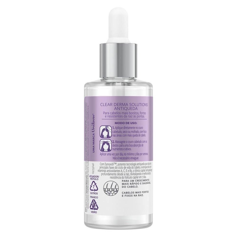 Tônico Capilar Clear Women Derma Solution Antiqueda Com 60ml - 4