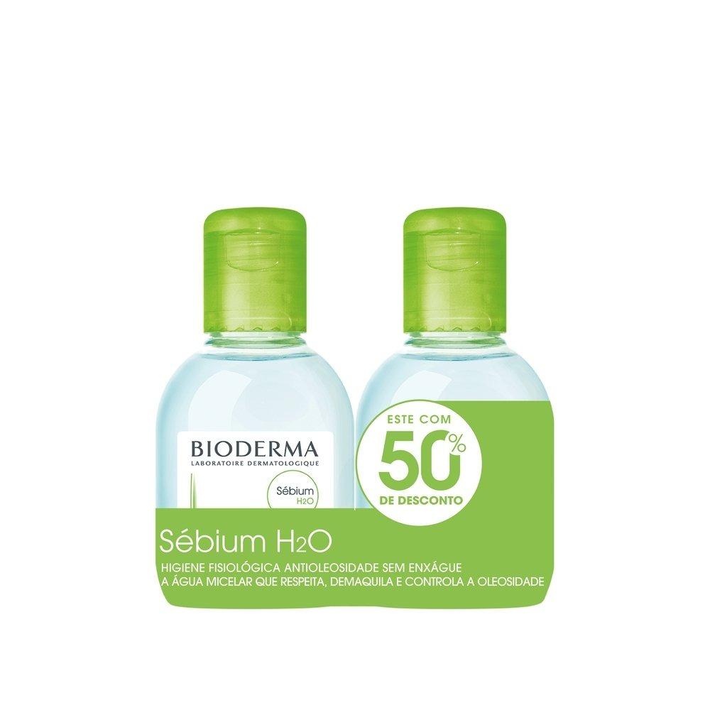 Kit Água Micelar Bioderma Sebium H20 100ml + 100ml Com 50% De Desconto - 2