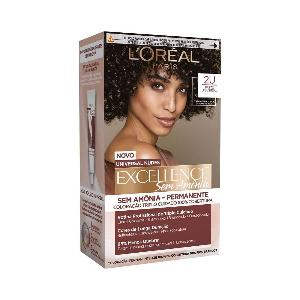 Tintura Imedia Excellence Loreal Paris Permanente Sem Amônia 2u Preto Universal - 2
