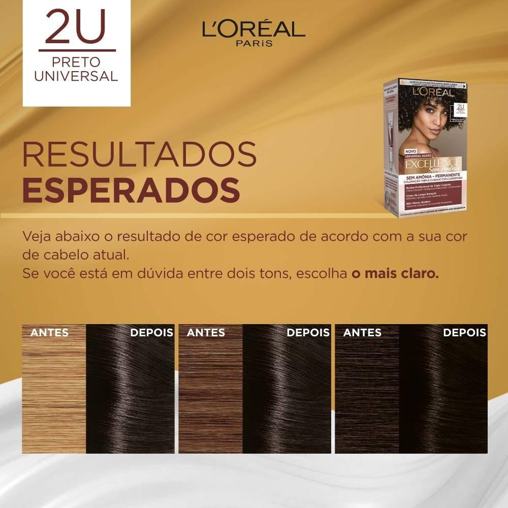 Tintura Imedia Excellence Loreal Paris Permanente Sem Amônia 2u Preto Universal - 4