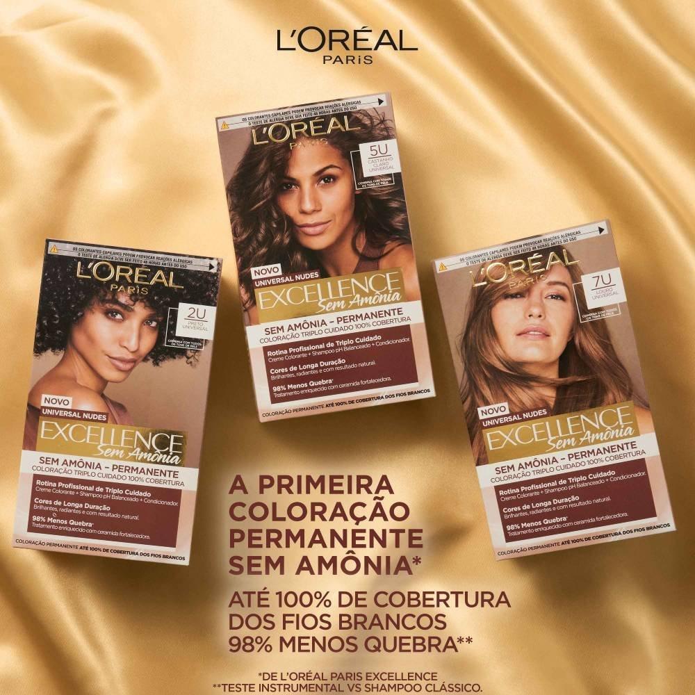 Tintura Imedia Excellence Loreal Paris Permanente Sem Amônia 2u Preto Universal - 5