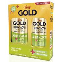 Kit Niely Gold Hidratação Milagrosa Shampoo 275ml + Condicionador 175ml - 1