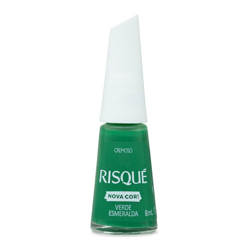 Esmalte Risqué Verde Esmeralda Cremoso 8ml - 1