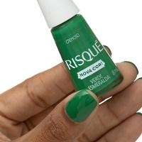 Esmalte Risqué Verde Esmeralda Cremoso 8ml - 3