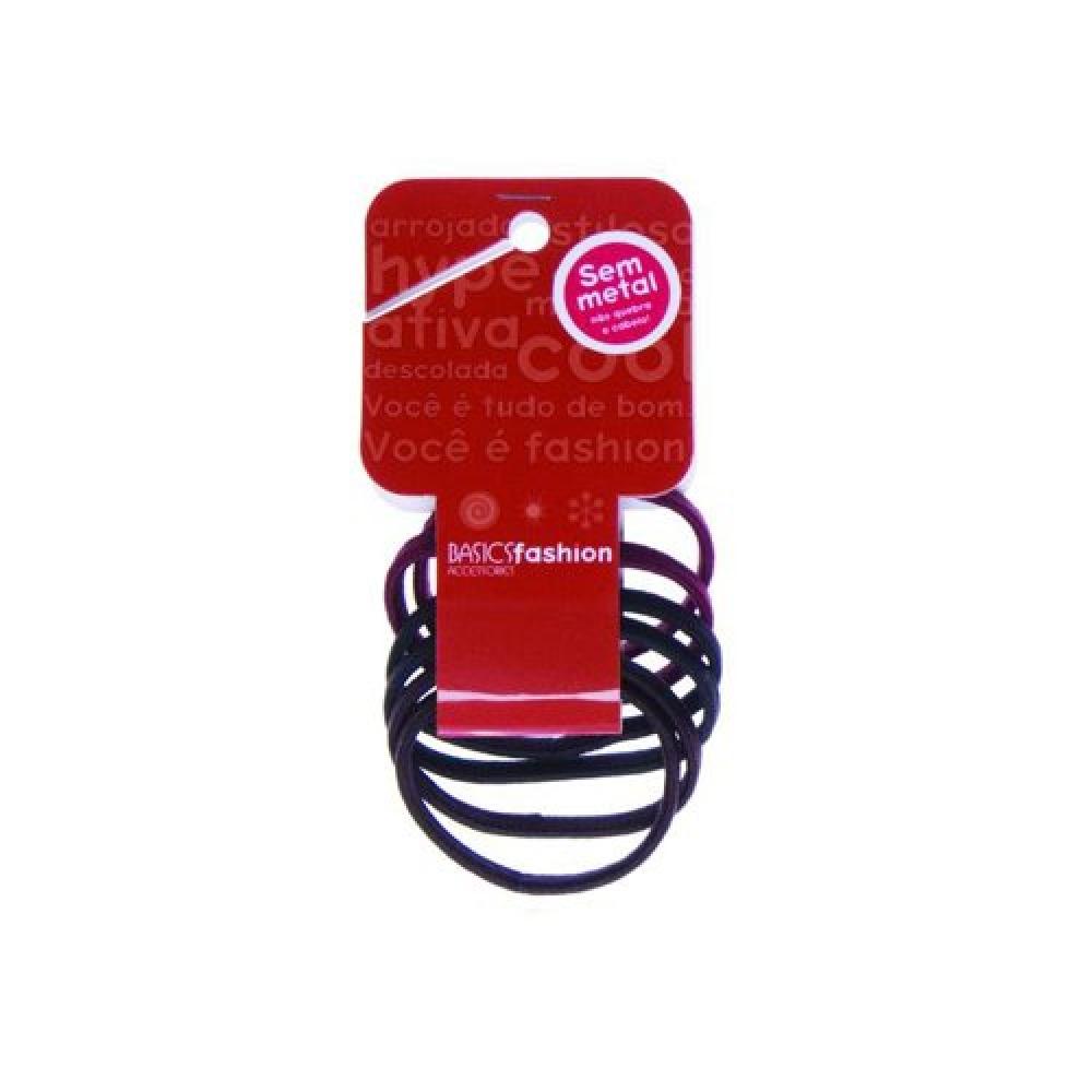 Elástico Para Cabelo Ricca 6mm R/896 Com 6 Unidades - 1