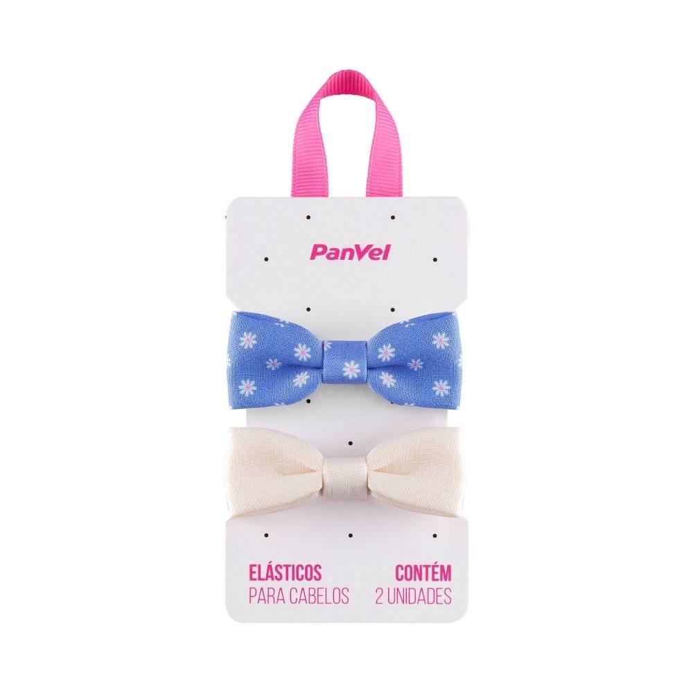Elástico Para Cabelo Laço Manteiga E Azul Coleção Infantil Panvel Acessórios - 1