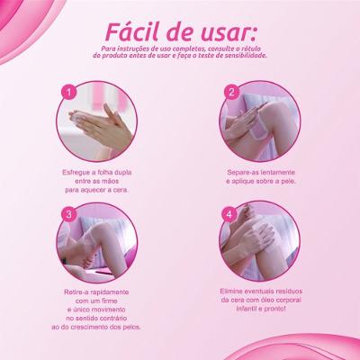 Cera Fria Corporal Veet Peles Delicadas Com 12 Unidades