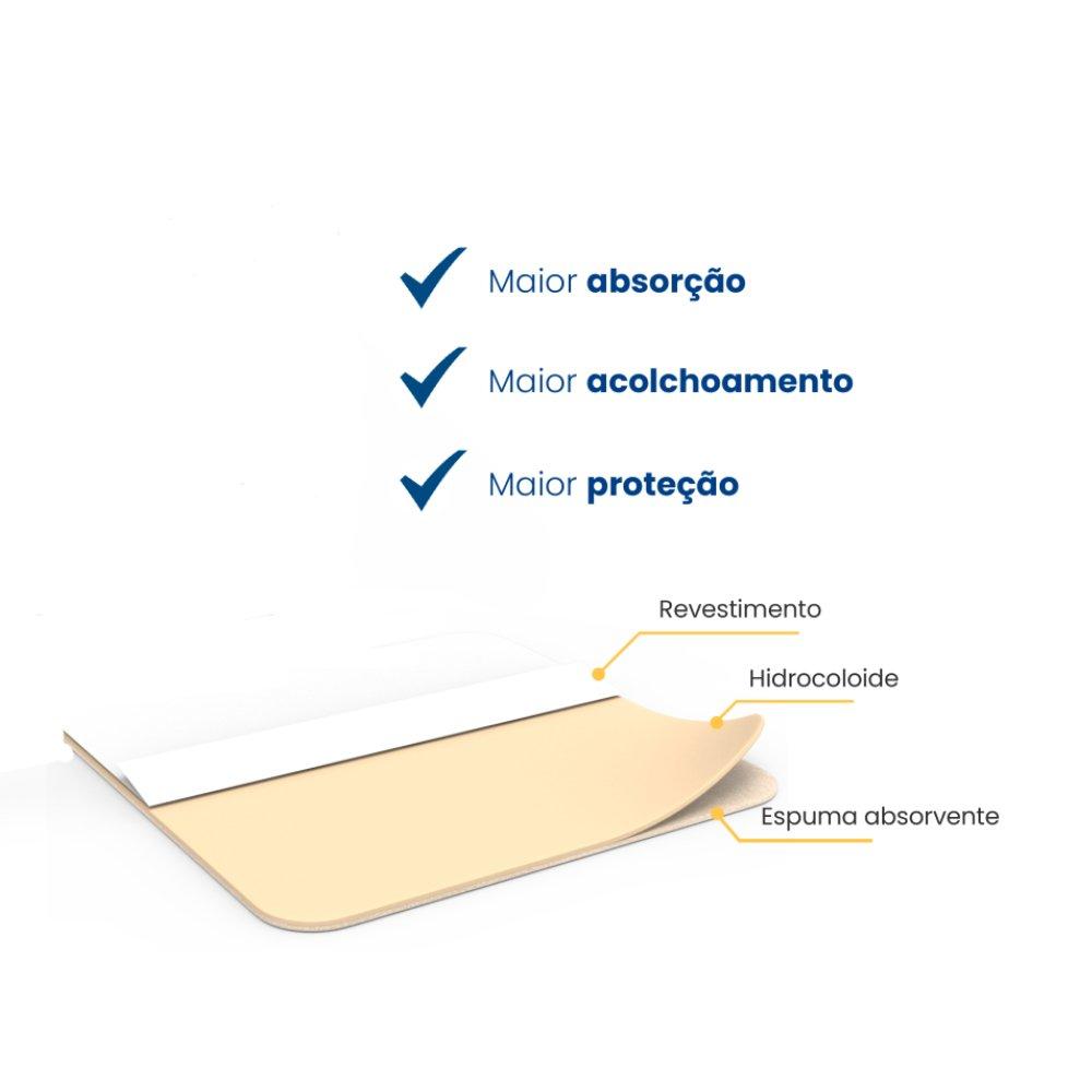 Curativo Hidrocoloide Com Espuma M-tec 10cm X 10cm - 2