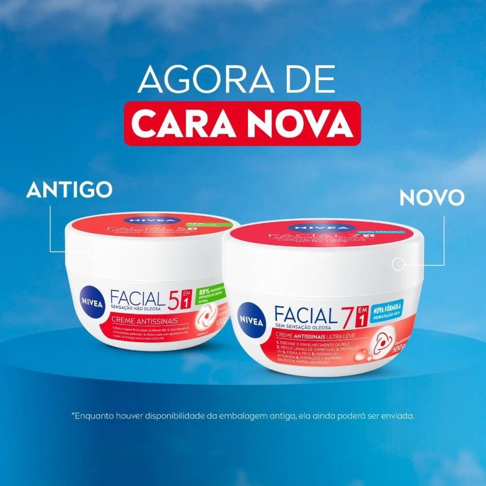 Creme Facial Nivea Antissinais Ultraleve 7 Em 1 100g - 6