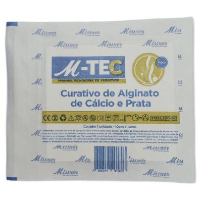 Curativo Alginato De Cálcio E Prata 10cm X 10cm