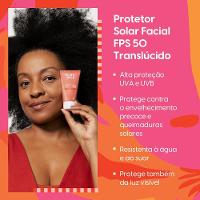 Protetor Solar Facial Negra Rosa Translúcido Fps50 40g - 4