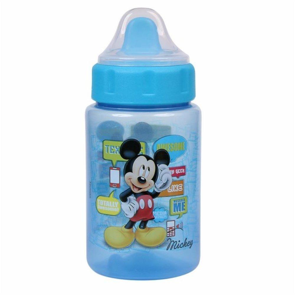 Copo Com Válvula Redutora De Pingos Baby Go Mickey Azul 340ml - 1
