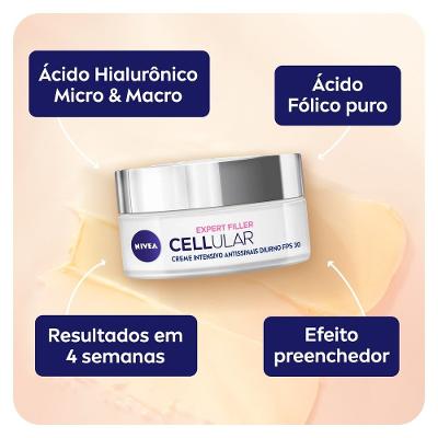 Creme Facial Antissinais Nivea Cellular Filler Dia Fps 30 49g