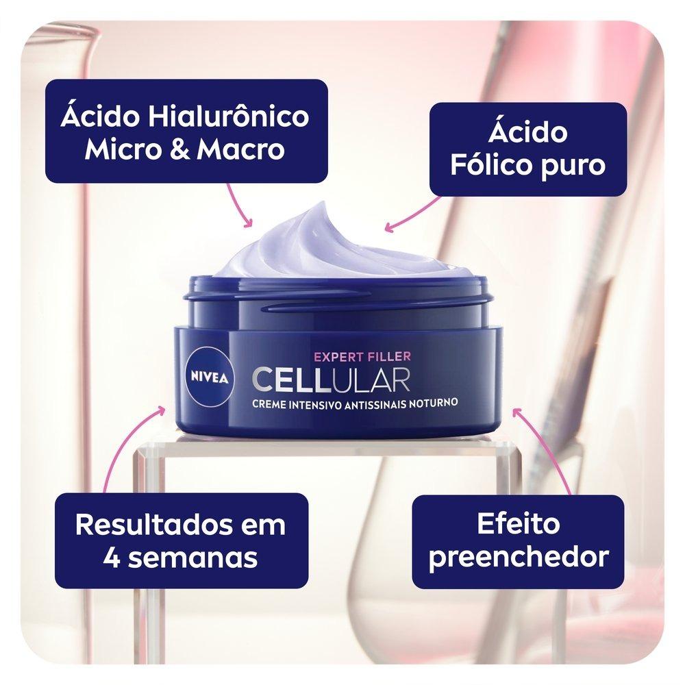 Creme Facial Antissinais Nivea Cellular Filler Noite 49g - 4
