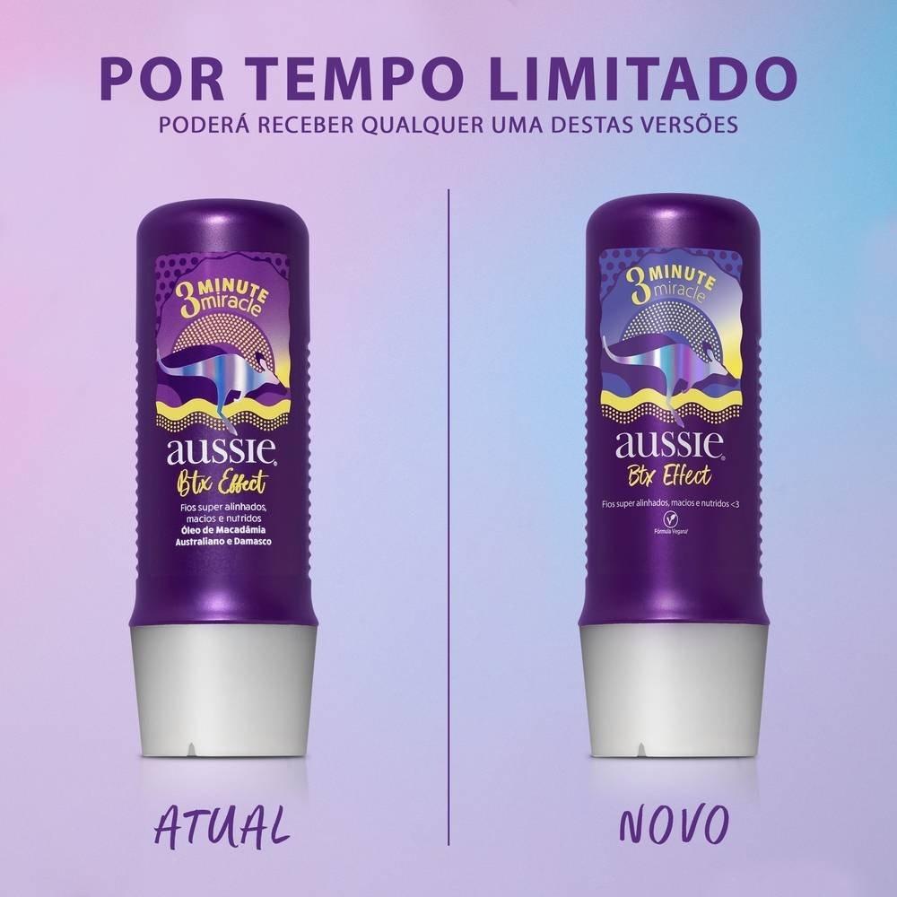 Tratamento Aussie Botox Effect 3 Minutos Milagrosos Fios Nutridos E Alinhados 236ml - 2