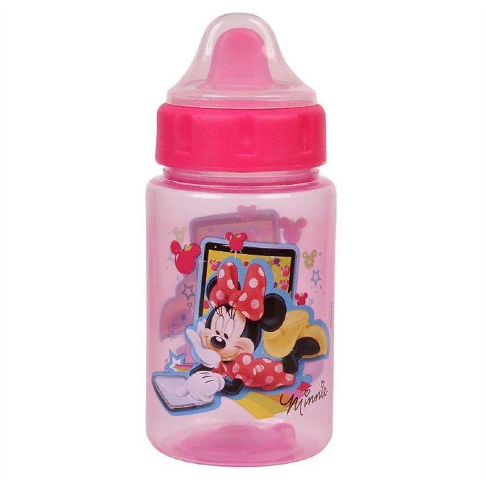 Copo Com Válvula Redutora De Pingos Baby Go Minnie Rosa 340ml - 1