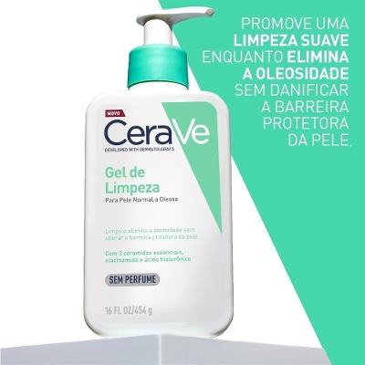 Gel De Limpeza Cerave Pele Normal A Oleosa 454g