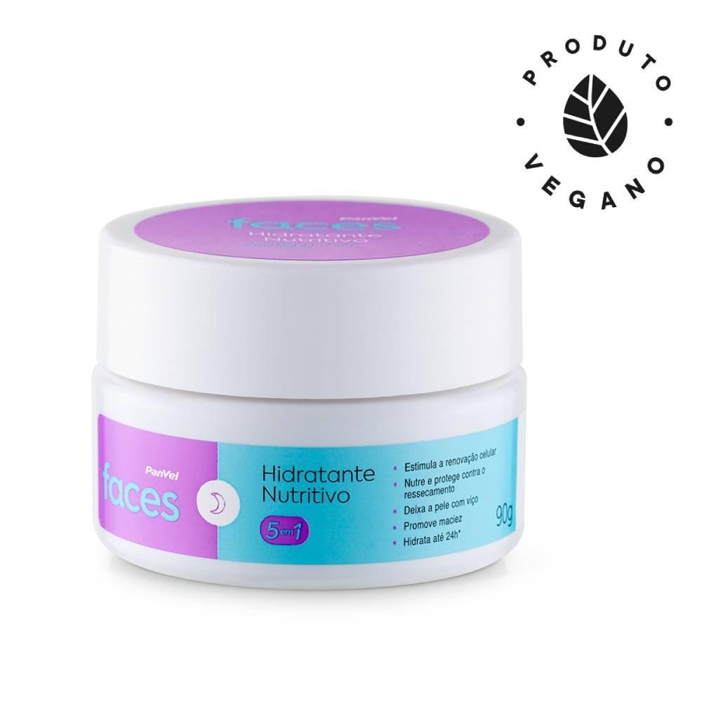 Hidratante Facial Nutritivo Panvel Faces Todos Os Tipos De Pele 5 Em 1 90g - 1