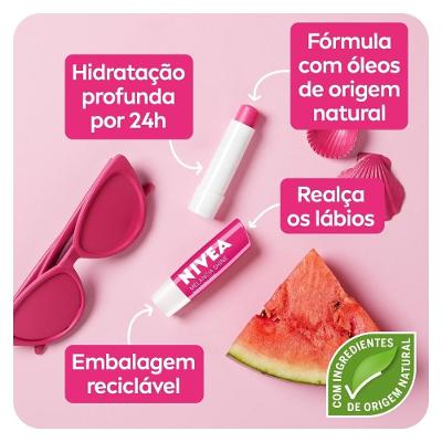 Hidratante Labial Nivea Melancia Shine 4,8g