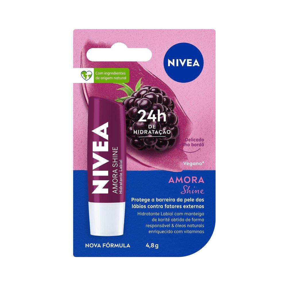 Hidratante Labial Nivea Amora Shine 4,8g - 2