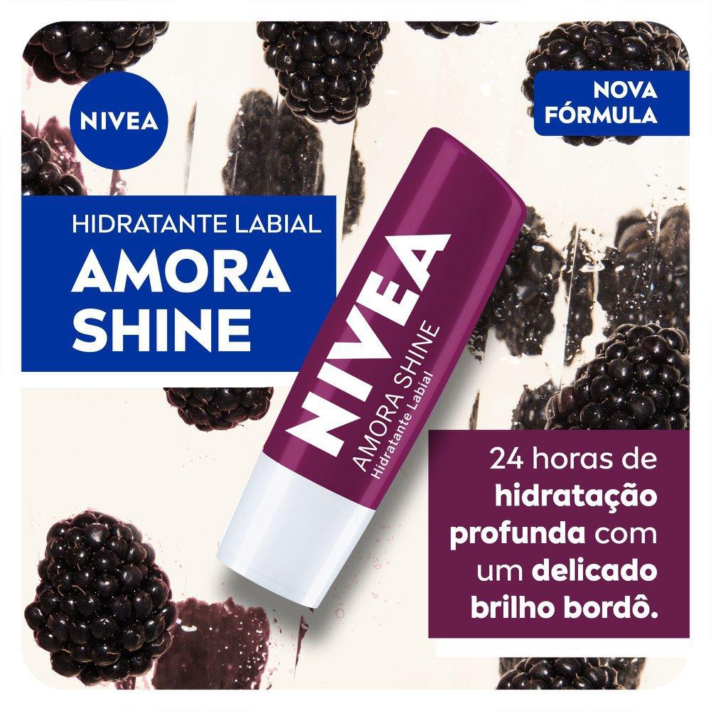 Hidratante Labial Nivea Amora Shine 4,8g - 3