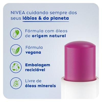 Hidratante Labial Nivea Amora Shine 4,8g
