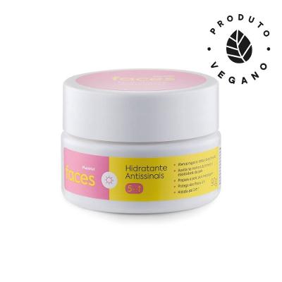 Hidratante Facial Antissinais Panvel Faces Todos Os Tipos De Pele 5 Em 1 90g