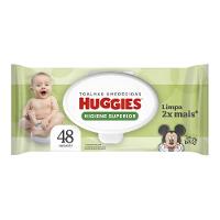 Lenços Umedecidos Huggies Higiene Superior Limpam 2x Mais 48 Unidades - 1