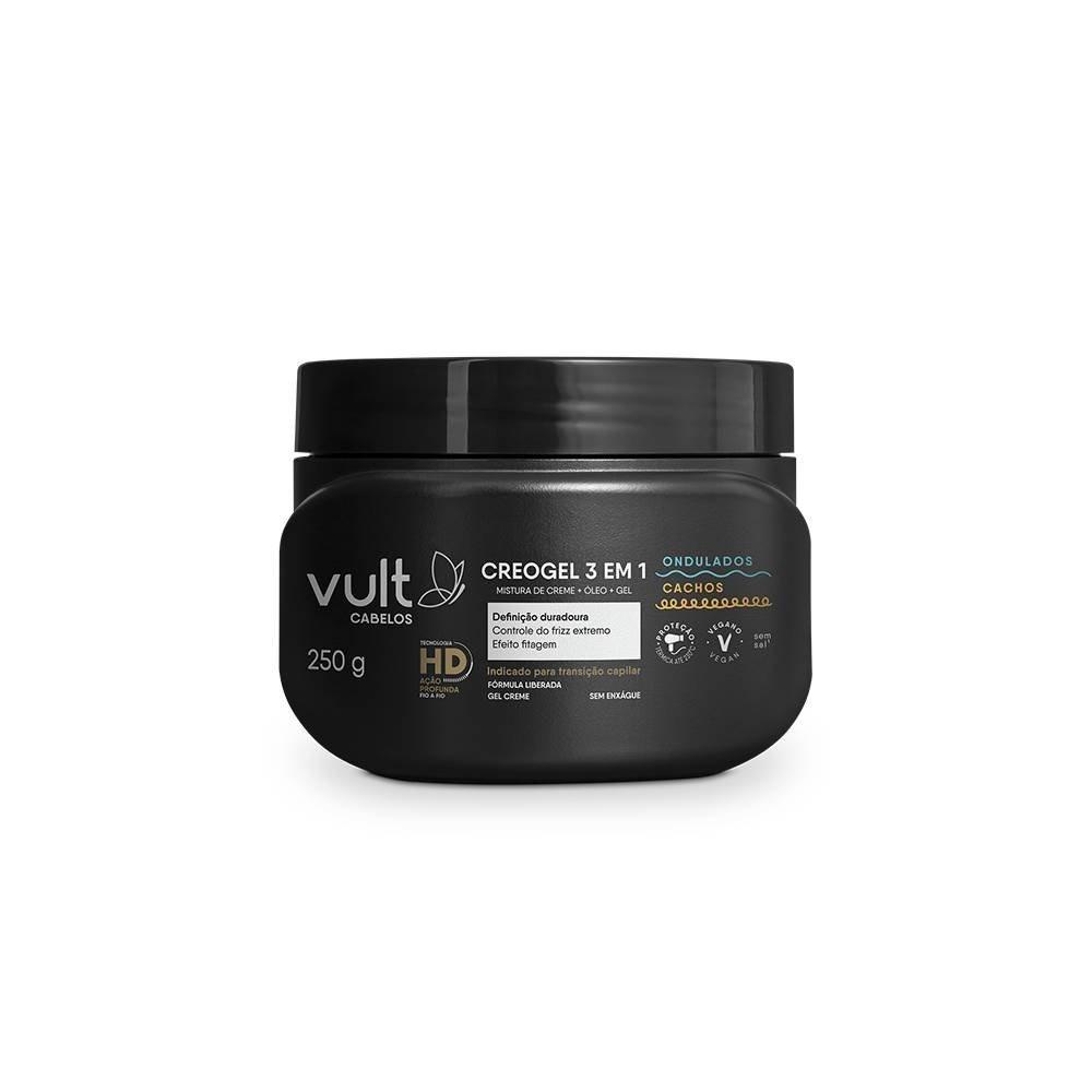 Creogel Vulthair 3 Em 1 Ondulados E Cachos 250g - 1