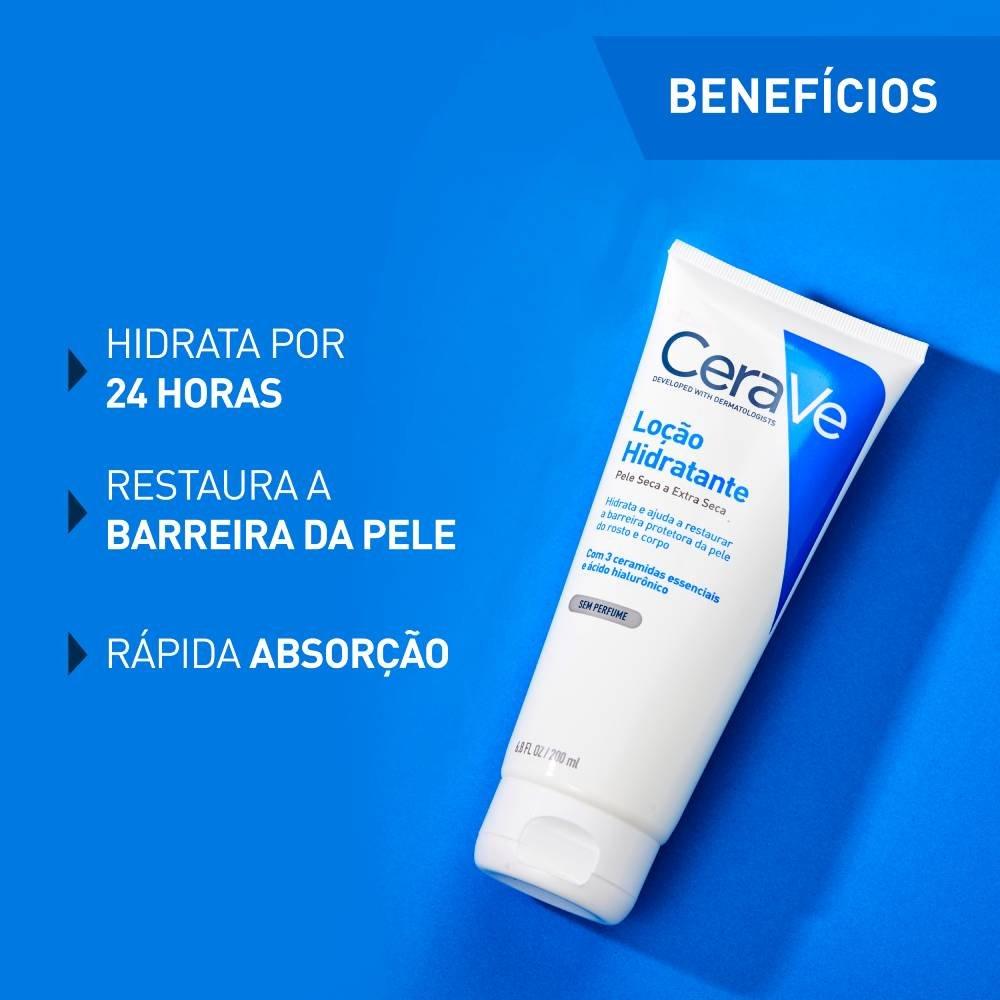 Loção Hidratante Corporal cerave Para Pele Seca Ácido Hialurônico Ceramidas 200ml - 3