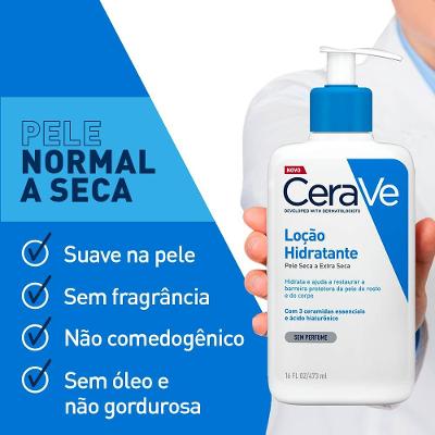 Loção Hidratante Corporalcerave Para Pele Seca Ácido Hialurônico Ceramidas 200ml